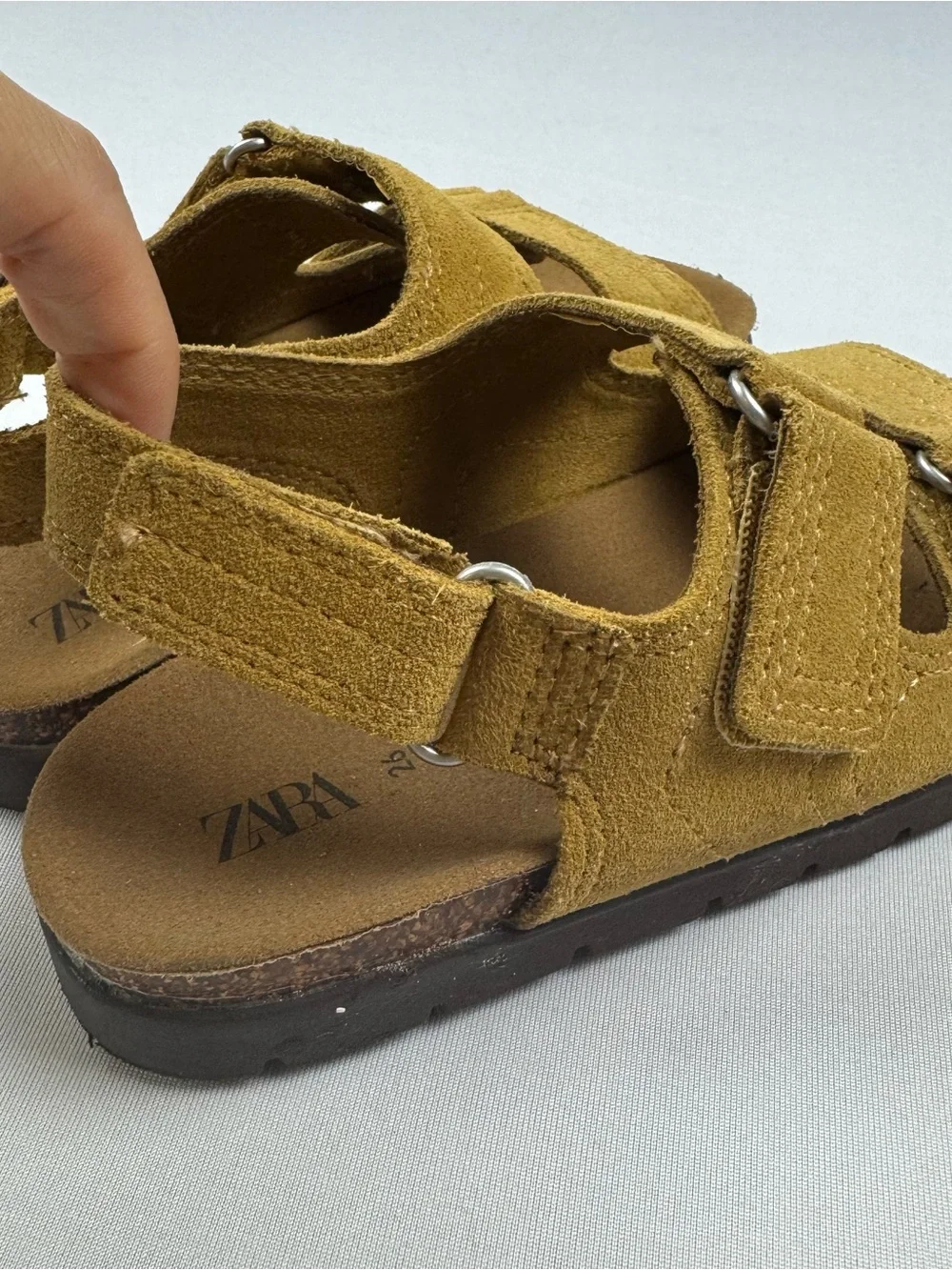 Zara‎ Faux Suede Little Boy Sandals Size 26